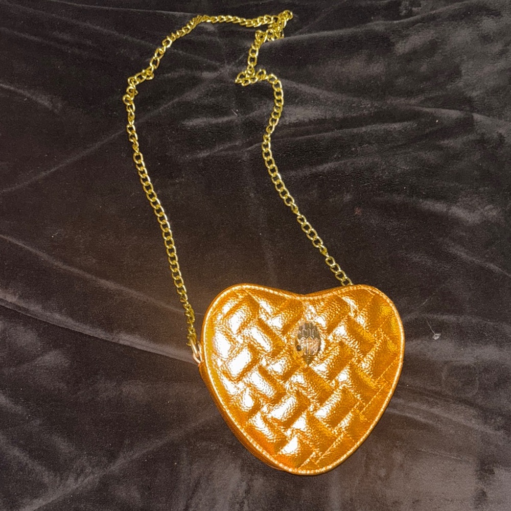 Kurt Geiger Gold Mini Bag with Chain Strap